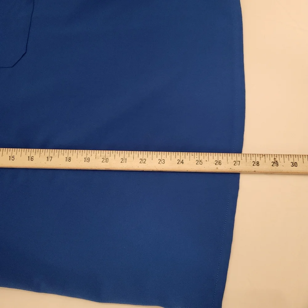 FIGS Catarina V-Neck Scrub Top|Women's Large|Royal Blue - Picture 7 of 9